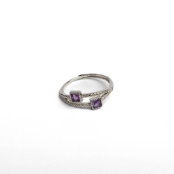 Ametist Ayarlanabilir Yüzük