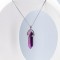 Mor Akik Point Zincirli Kolye
