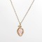 Pembe Kuvars Doğal Taş Kolye