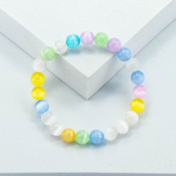 Renkli Selenit 8mm Bileklik