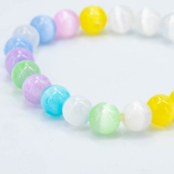 Renkli Selenit 8mm Bileklik